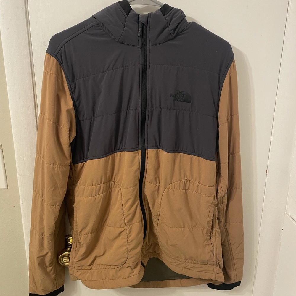 Northface Color Block Semi Puffer Hoodie